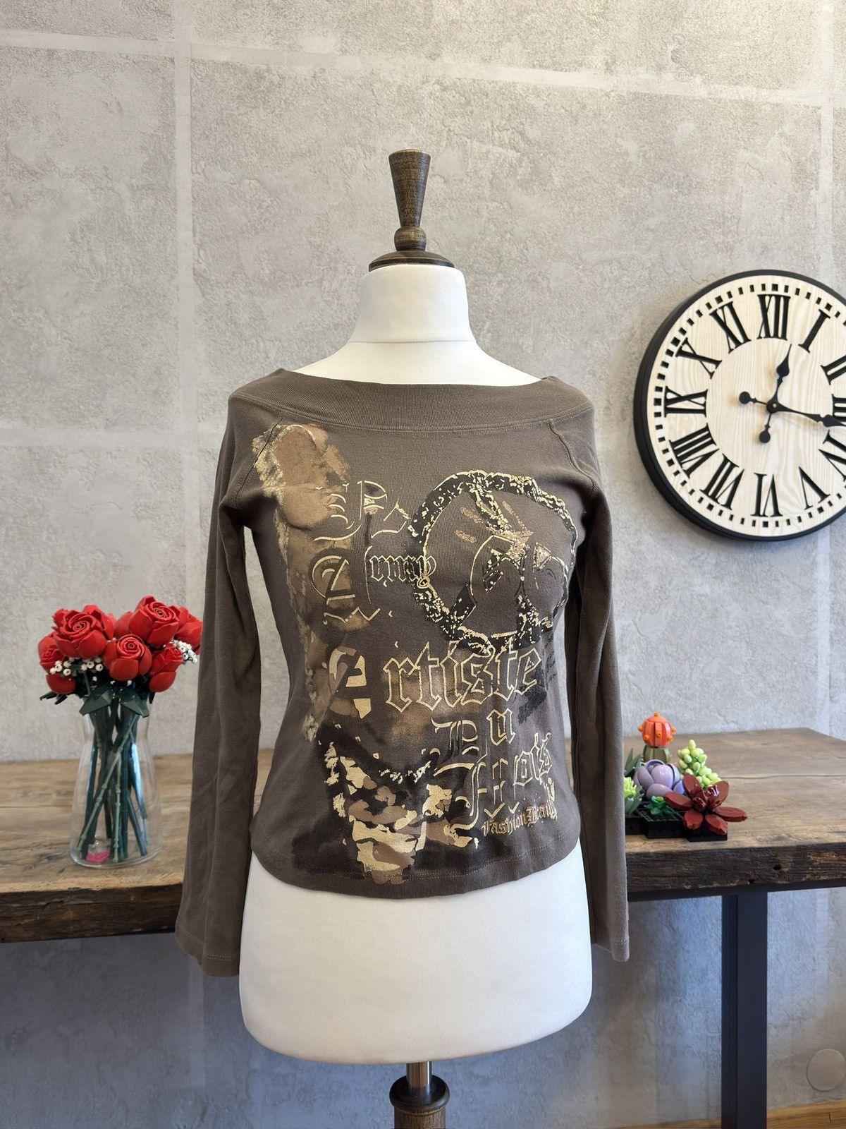 Vintage Vintage avant garde longsleeve blouse cropped swag if6was9 Size M / US 6-8 / IT 42-44 - 1 Thumbnail