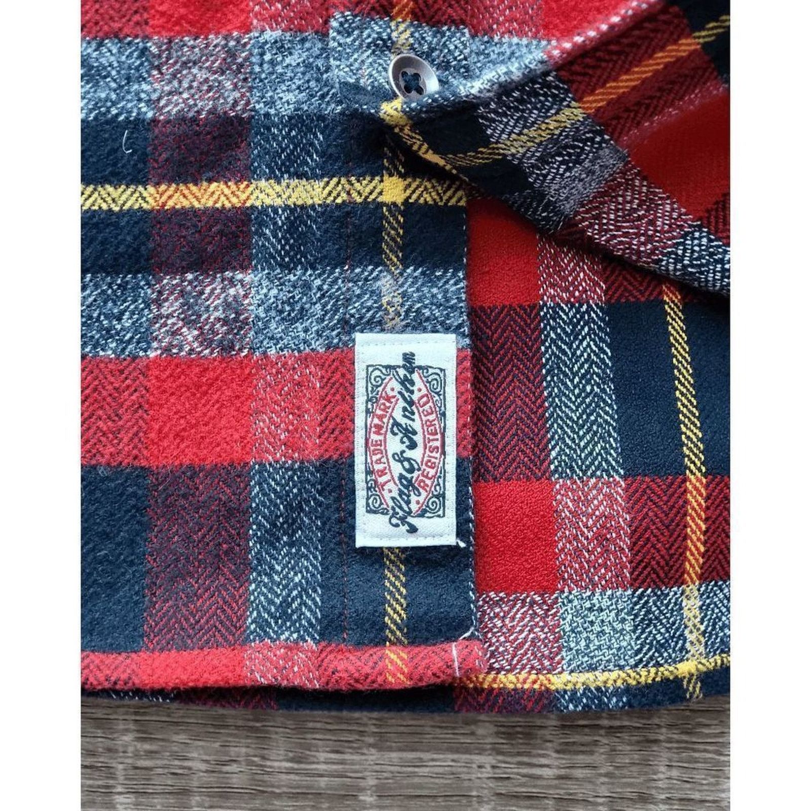 Flag & Anthem NWT Flag & Anthem Ames Pocket Flannel Shacket Red Men's S Size US S / EU 44-46 / 1 - 7 Thumbnail