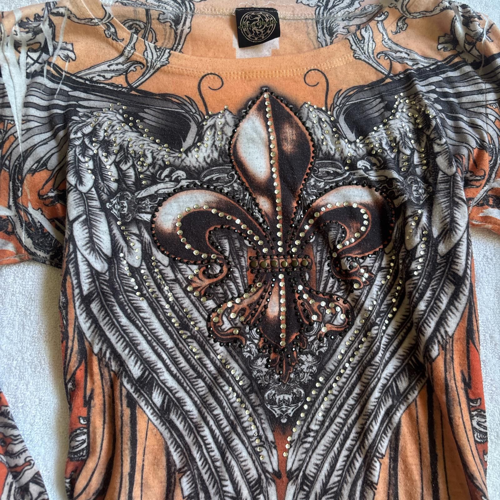 Other y2k grunge cross rhinestone long sleeve Size M / US 6-8 / IT 42-44 - 2 Thumbnail