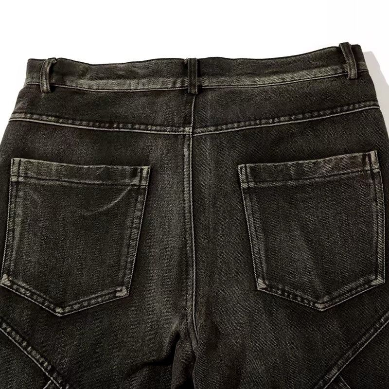 Designer × Vintage Streetwear Design Washed Loose Spliced Jeans Pants Size US 32 / EU 48 - 8 Thumbnail