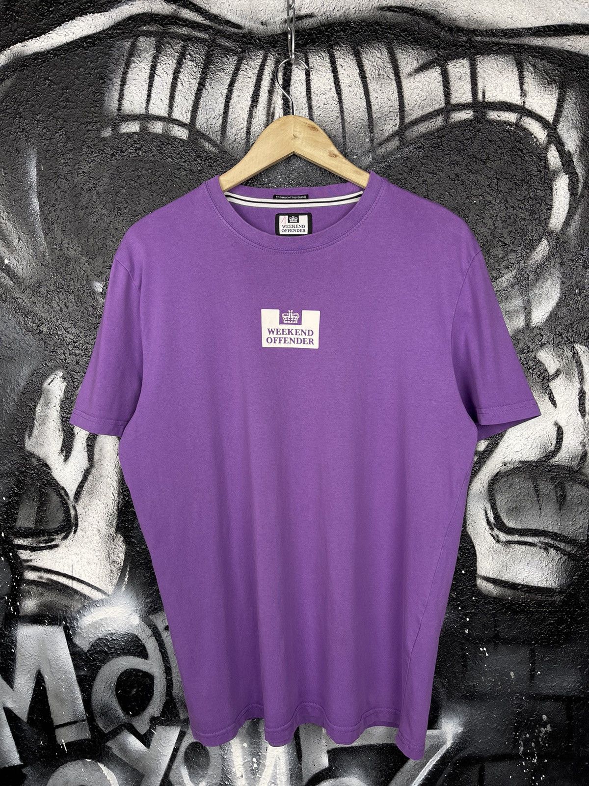 Weekend Offender Weekend Offender Casual Box Logo Purple T-Shirt Men’s Size Large Size US L / EU 52-54 / 3 - 3 Thumbnail