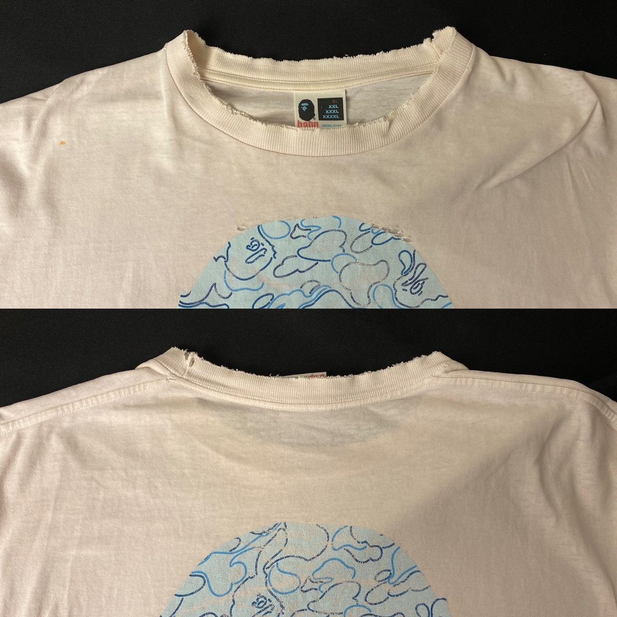 Bape A Bathing Ape Bape XL T-Shirt Baby Blue Camo Ape Head Size US XL / EU 56 / 4 - 6 Thumbnail