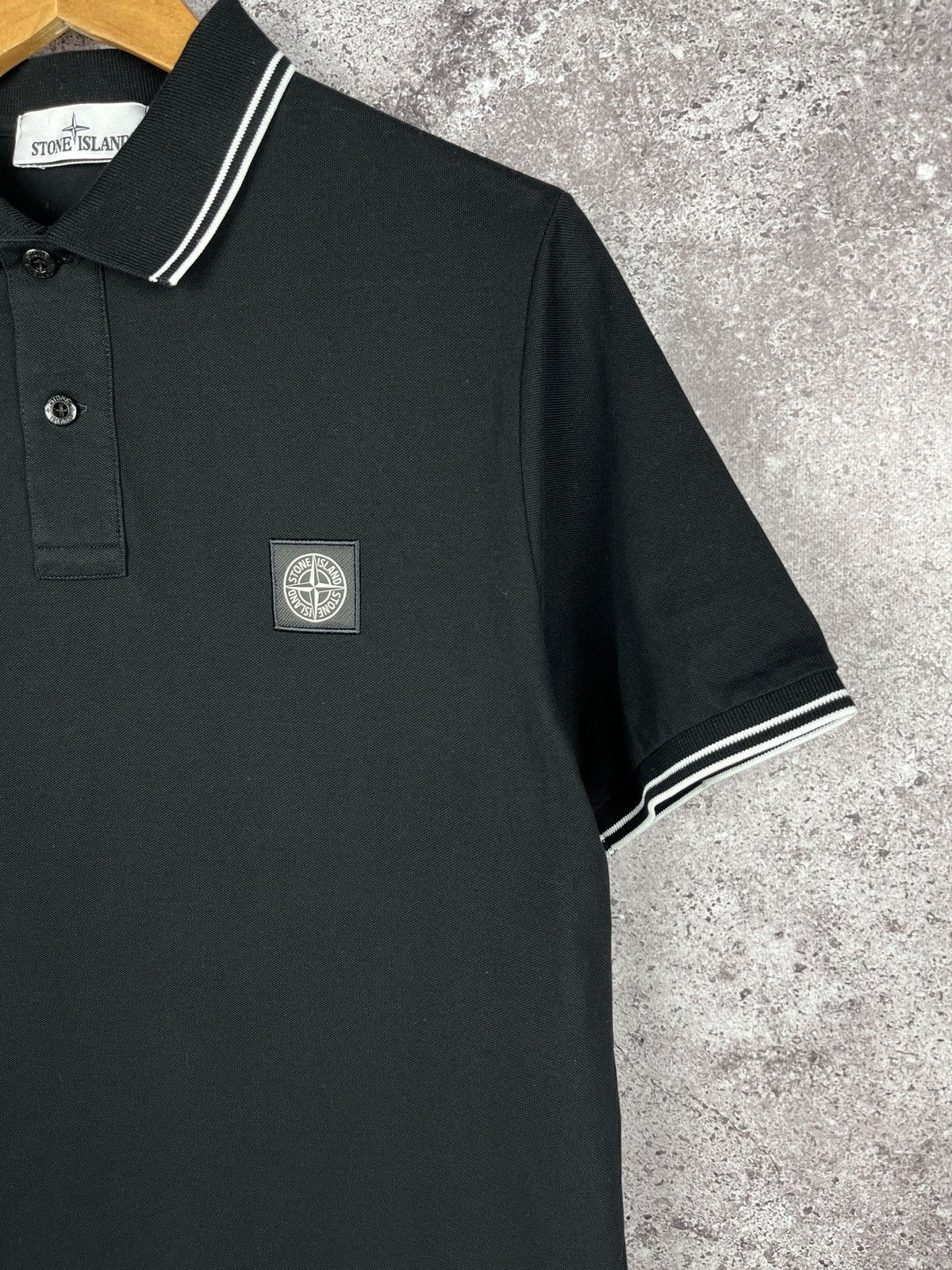 Stone Island Stone Island Patch Program Black Polo Shirt Size US L / EU 52-54 / 3 - 2 Thumbnail