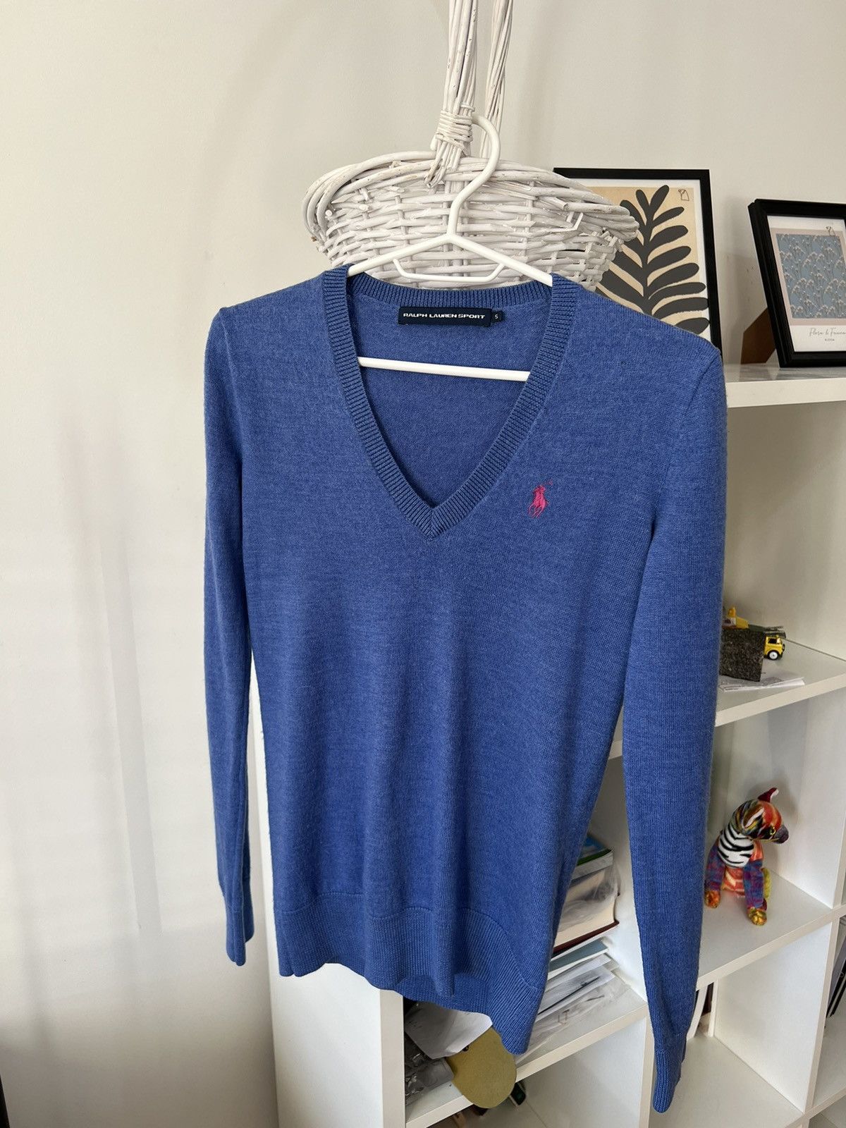 Polo Ralph Lauren × Ralph Lauren Sport × Vintage Vintage Polo Sport Ralph Lauren V-neck Knit Sweater Jumper Size S / US 4 / IT 40 - 3 Thumbnail