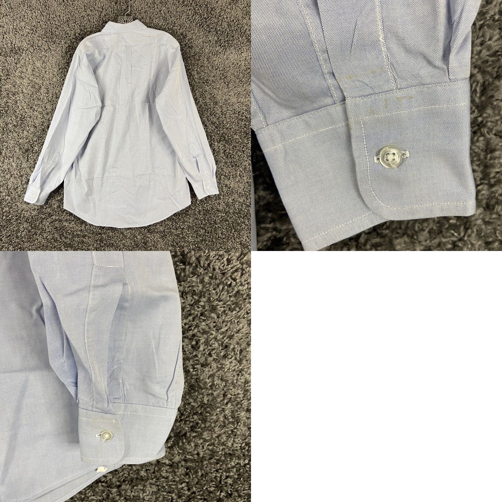 Vintage VINTAGE L.L. Bean Dress Shirt Men Long Sleeve 16 Blue Business Casual Size 42R - 8 Thumbnail
