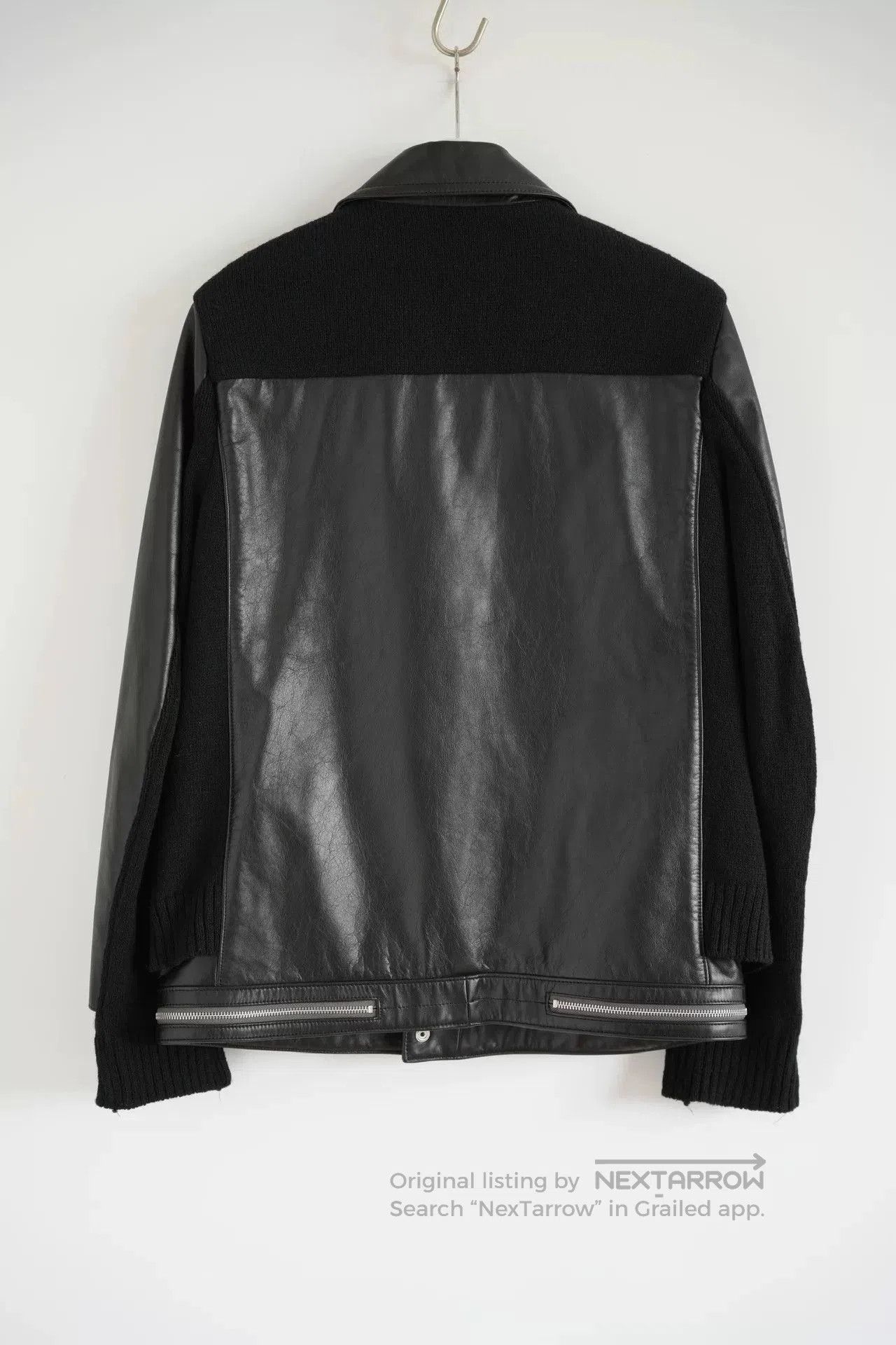 Undercover black leather double rider jacket. Size US M / EU 48-50 / 2 - 2 Thumbnail