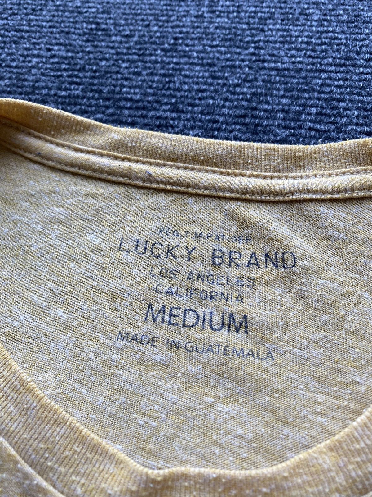 Lucky Brand 🔥Usa Lucky brand Yellow racing Tee vntg rare Size US M / EU 48-50 / 2 - 3 Thumbnail