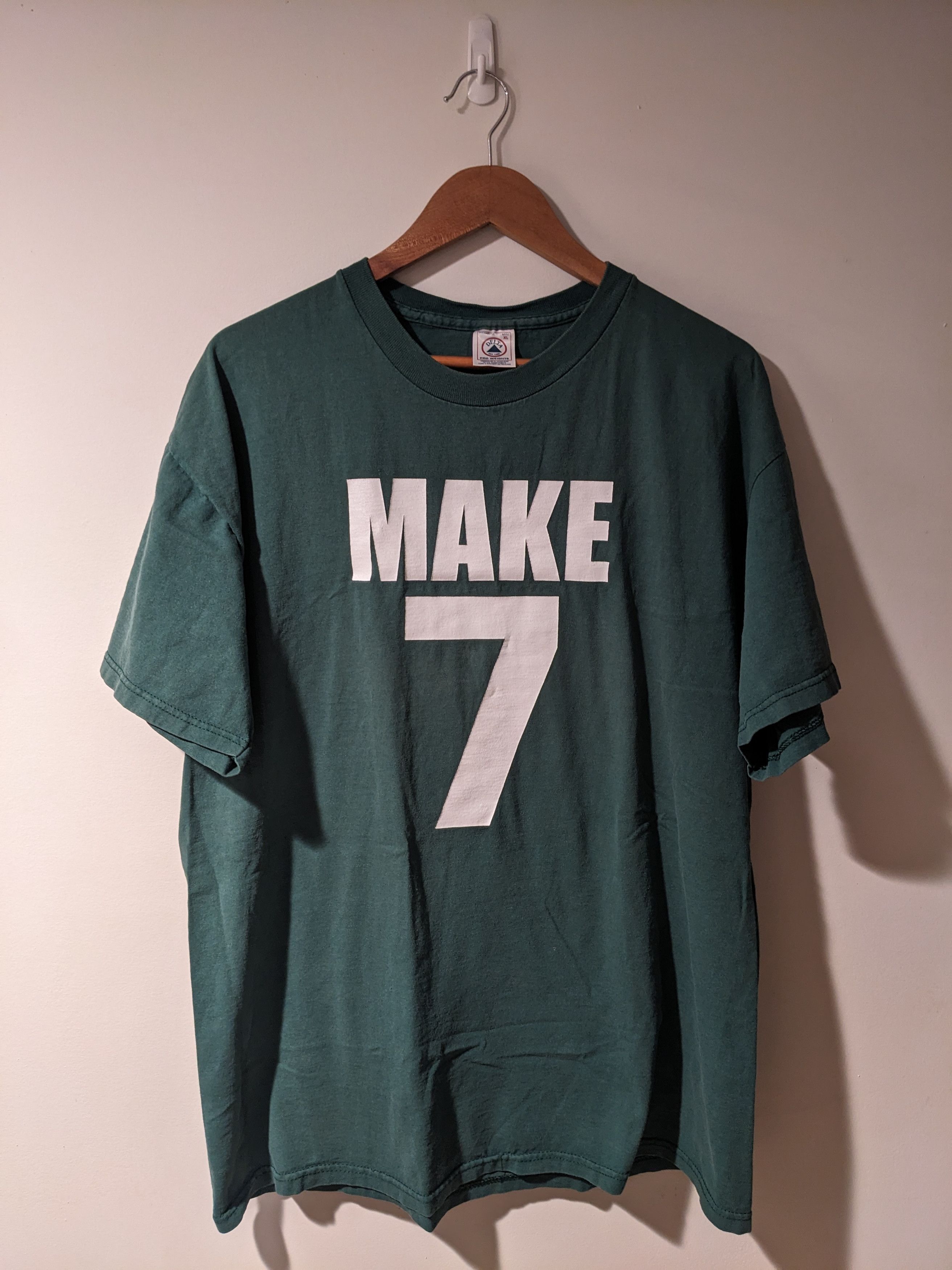 Vintage Vintage 90s 7UP Soda Up Yours Humor Green X-Large T-Shirt Size US XL / EU 56 / 4 - 1 Thumbnail