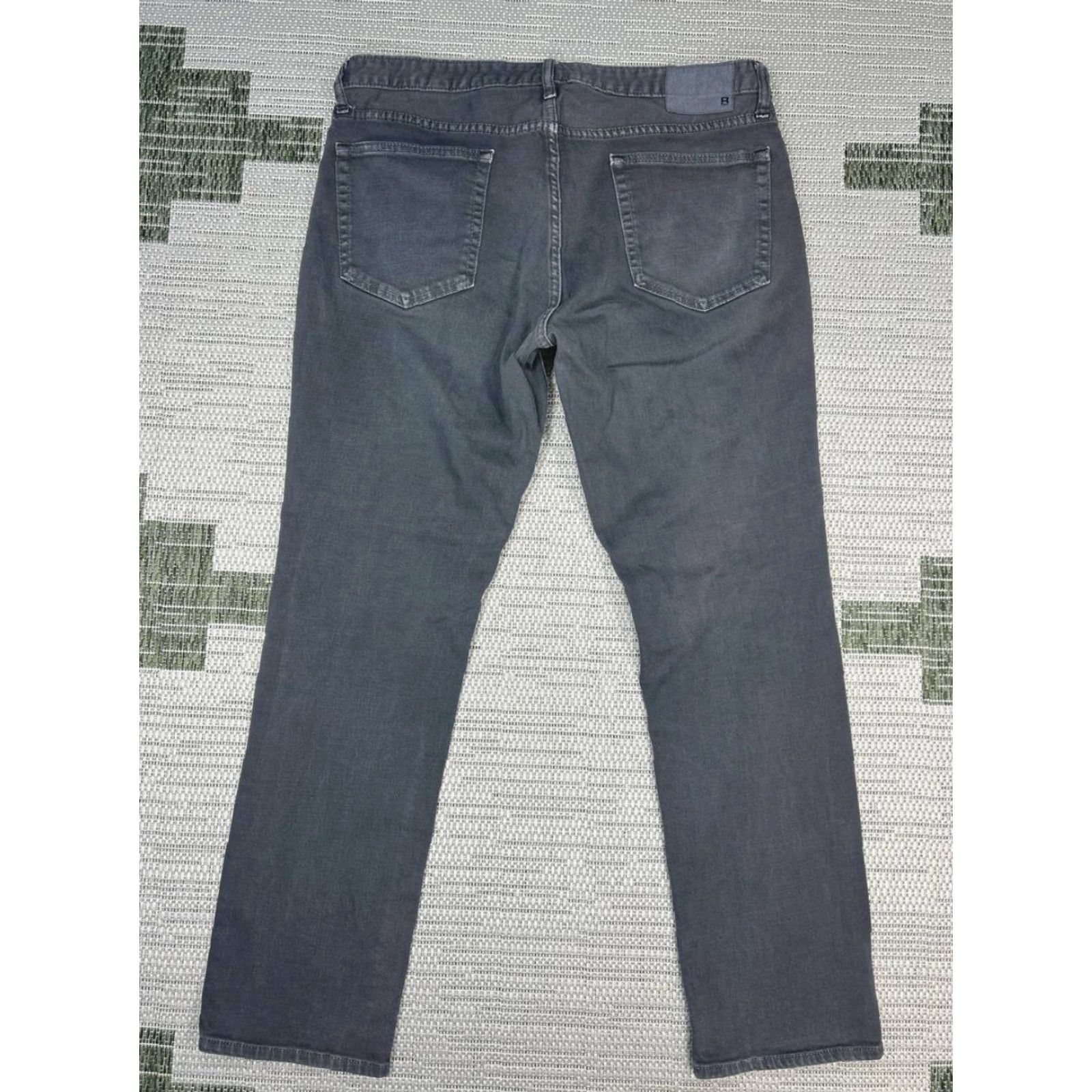 Bonobos Bonobos Jeans Mens 36 Gray Denim Slim Fit Logo Cotton Stretch Mid Rise 36x30 Size US 36 / EU 52 - 2 Thumbnail