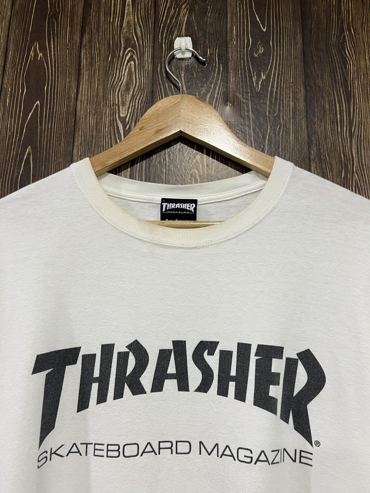Thrasher Vintage Y2K Thrasher Skateboarding Longsleeve Tshirt Size US XXL / EU 58 / 5 - 2 Thumbnail