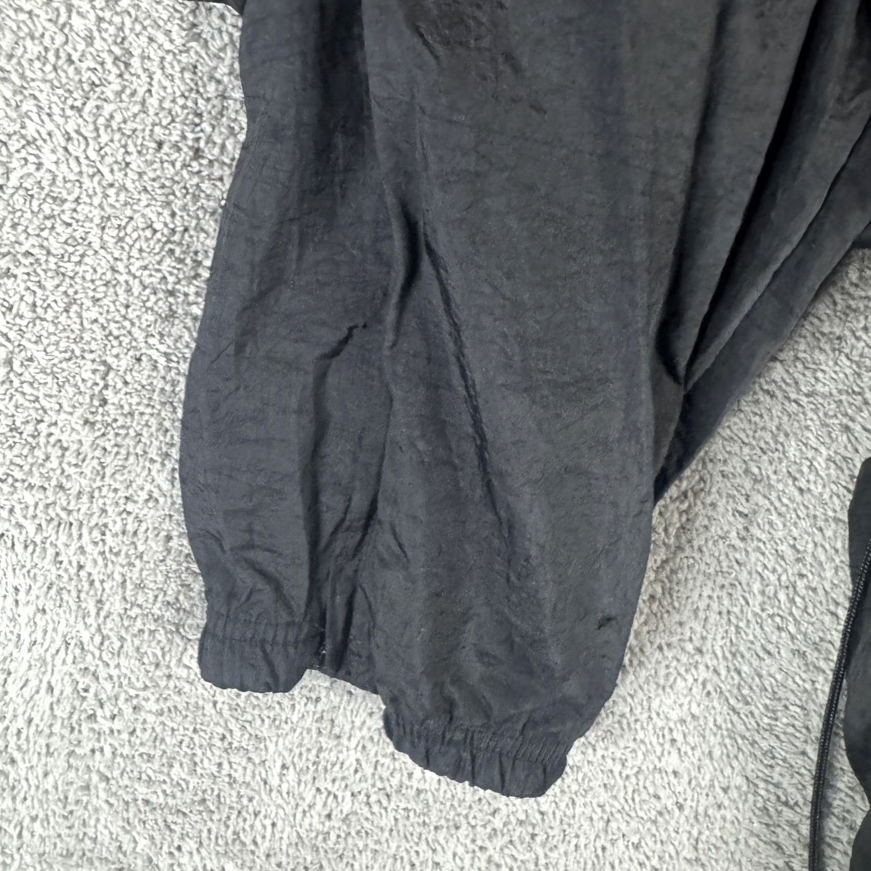 Reebok VINTAGE Reebok Track Pants Mens L Black Woven Lined Ankle Zip 90s Athletic Size US 33 - 4 Thumbnail