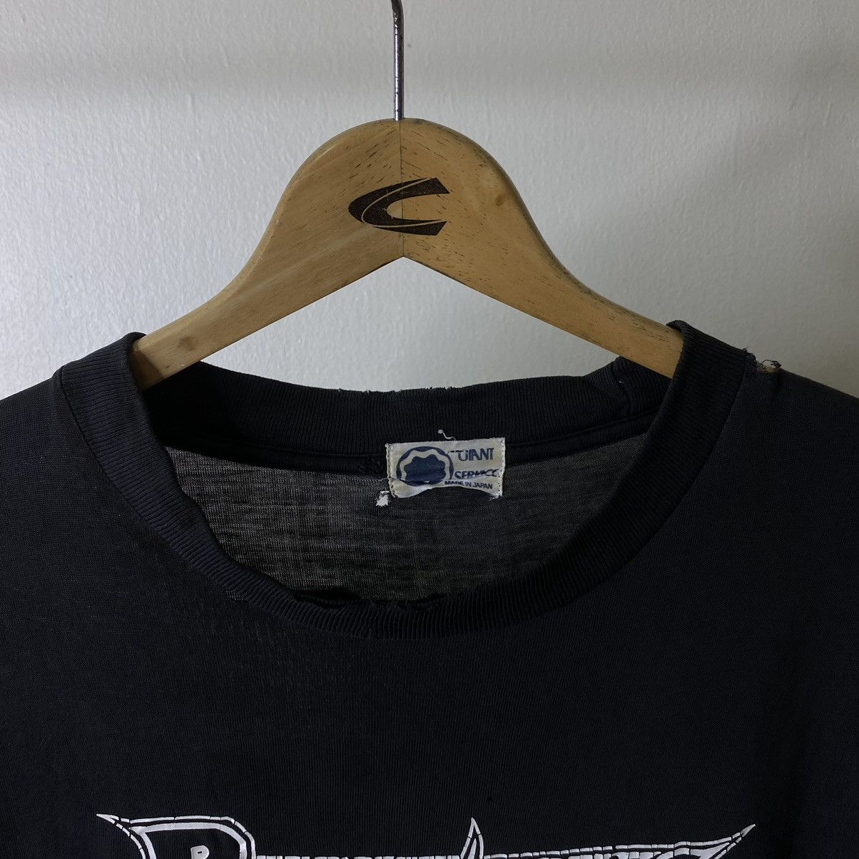 Japanese Brand Vintage Burning Japanese Streetwear Brand Distressed Tee Size US XL / EU 56 / 4 - 7 Thumbnail