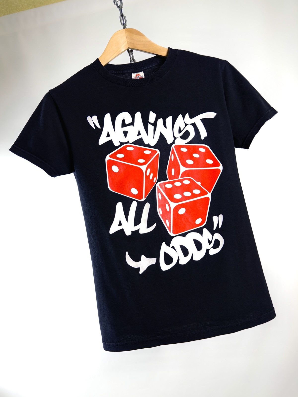 Rap Tees 00s Vintage Against All Odds Dice Graphic Tee T Shirt Size US S / EU 44-46 / 1 - 2 Thumbnail
