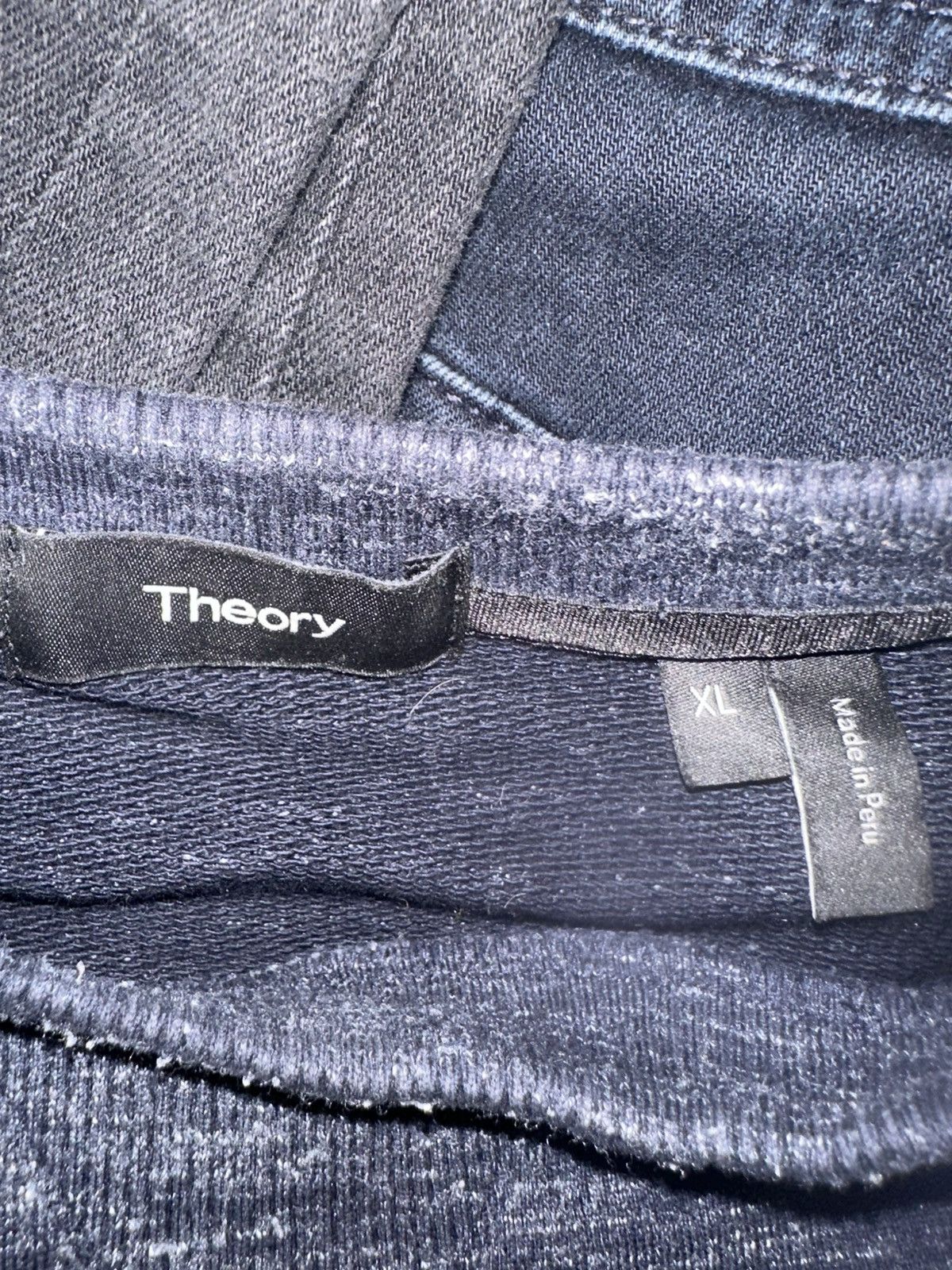 Theory Theory Blue/White Sweater Size US XL / EU 56 / 4 - 3 Thumbnail