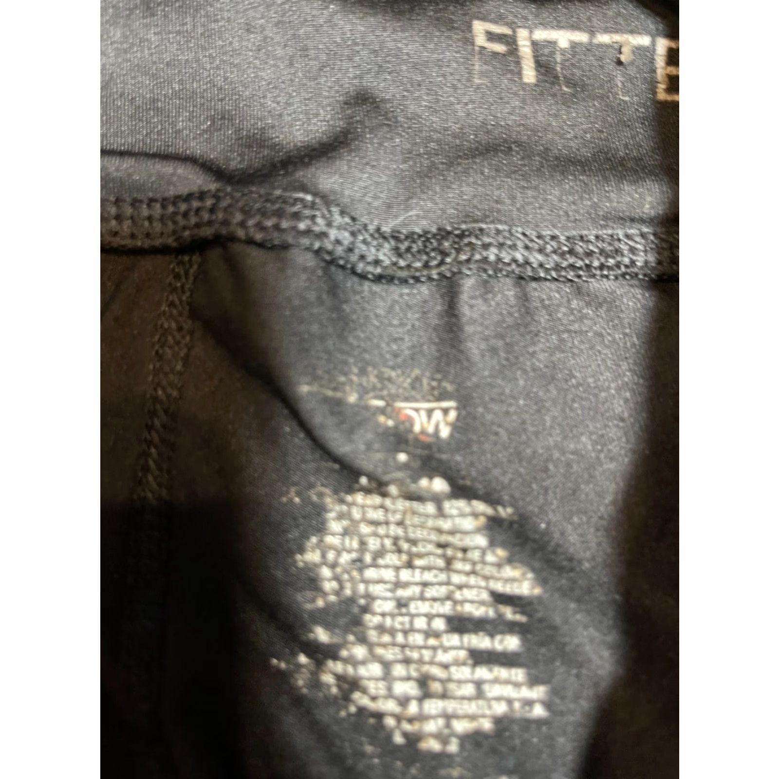 Vintage Danskin Capri Leggings Womens Size 12 / 14 Black Fitted Capris Pants Shirt? Size 34" / US 12 / IT 48 - 4 Thumbnail