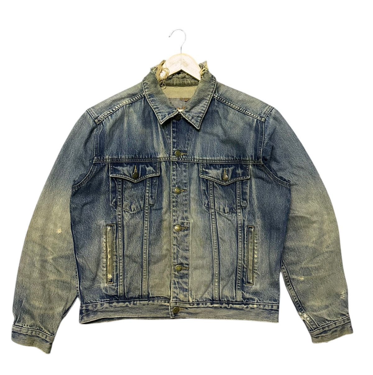 Vintage 90s Unique trucker denim jacket