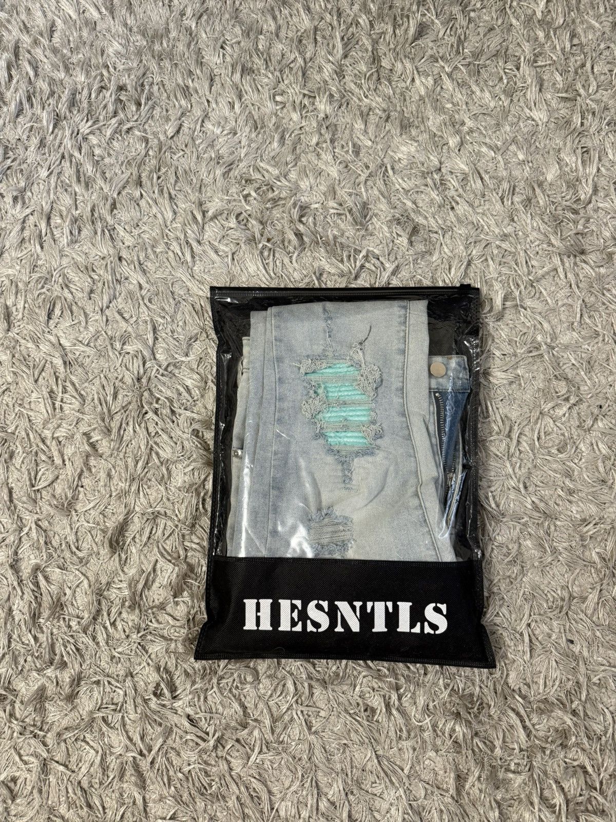 Other light blue/teal ripped jeans Size US 32 / EU 48 - 5 Thumbnail