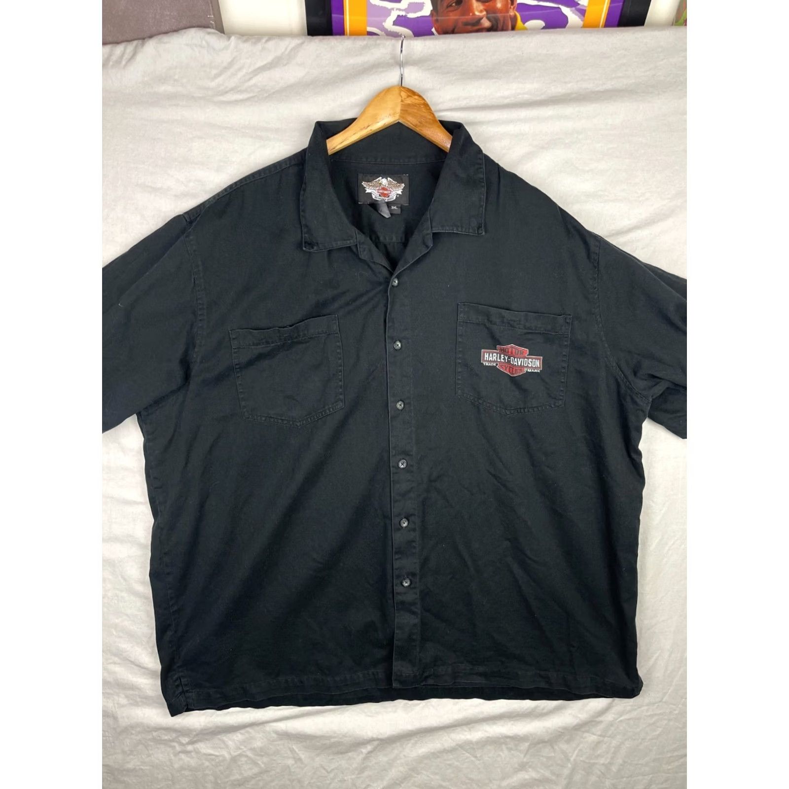 Harley Davidson Harley-Davidson Shirt Mens 3XL Genuine Oil Mechanic Button Up Motorcycle Biker Size US XXL / EU 58 / 5 - 2 Thumbnail