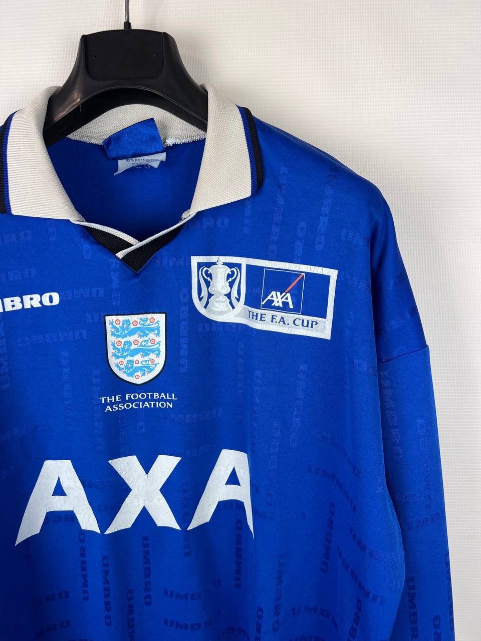 Other England F.A. CUP Shirt AXA 5 number 90s Jersey Umbro XL Size US XL / EU 56 / 4 - 4 Thumbnail