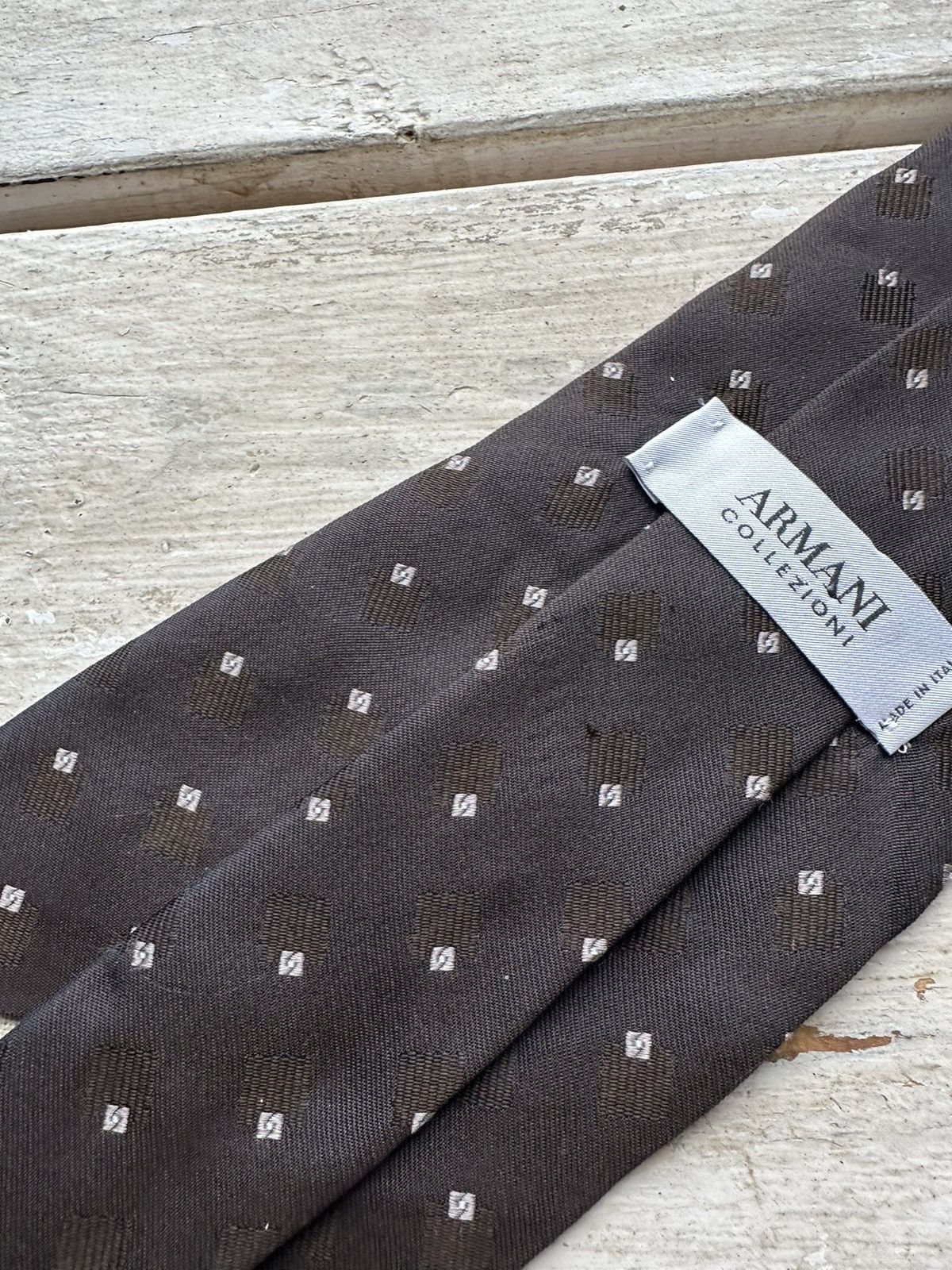 Armani × Giorgio Armani × Vintage 🚨 VINTAGE ARMANI FLANNEL 00s TIE luxury old money Size ONE SIZE - 6 Thumbnail