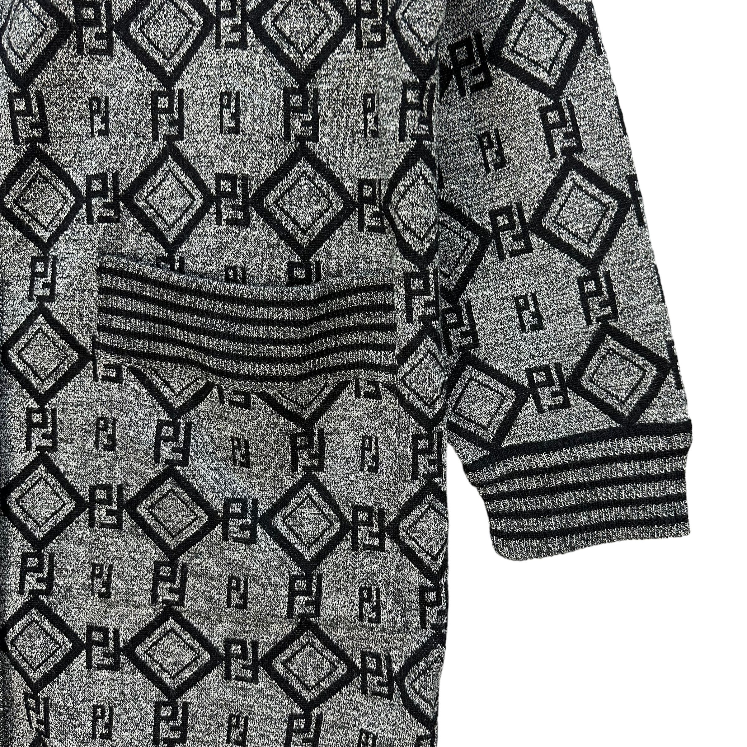 Japanese Brand FREDO Paris Monogram Hooded Long Jacket #A8-0199 Size L / US 10 / IT 46 - 5 Thumbnail