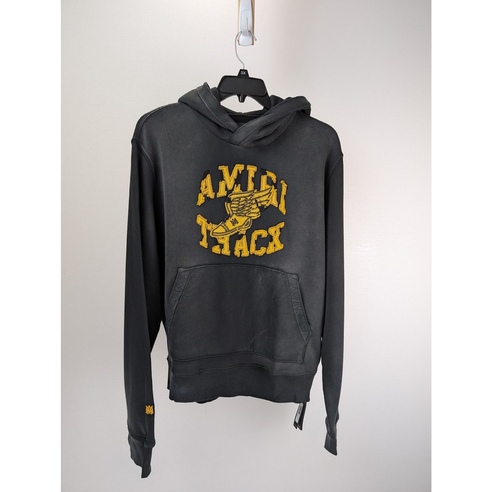 Amiri o1rshd1 Q:2 / Track Hoodie in Faded Black Size US M / EU 48-50 / 2 - 1 Thumbnail