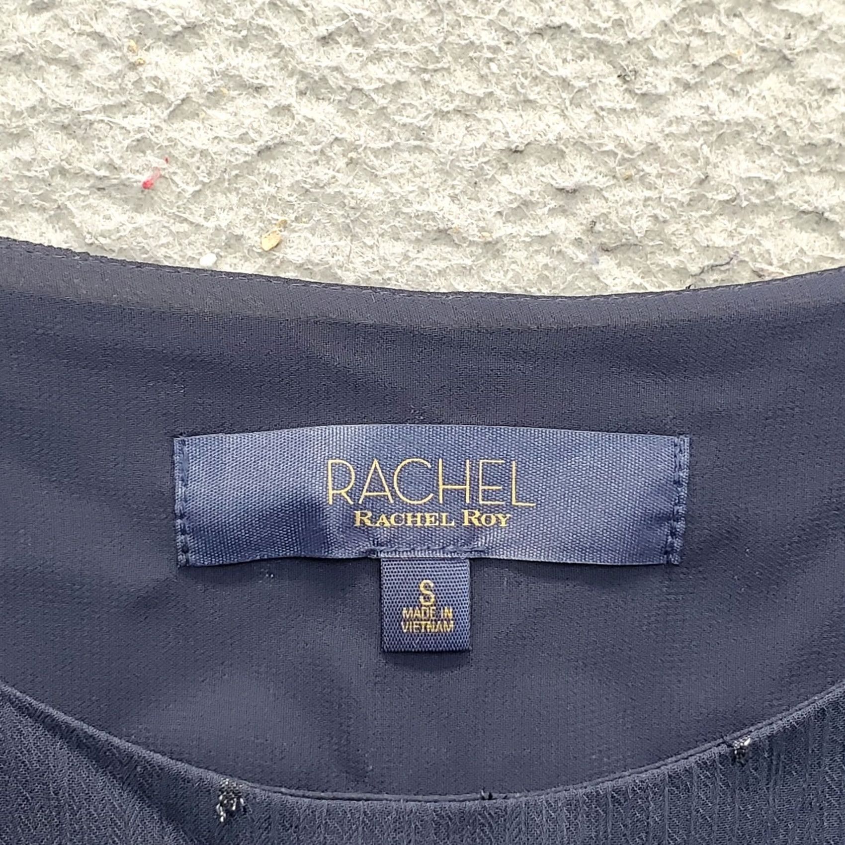 Vintage Rachel Roy Camisole Top Womens Small Blue Austen Tiered Layered Spaghetti Straps Tank Sleeveless, Casual, Summer, Spring, XS? Size S / US 4 / IT 40 - 6 Thumbnail