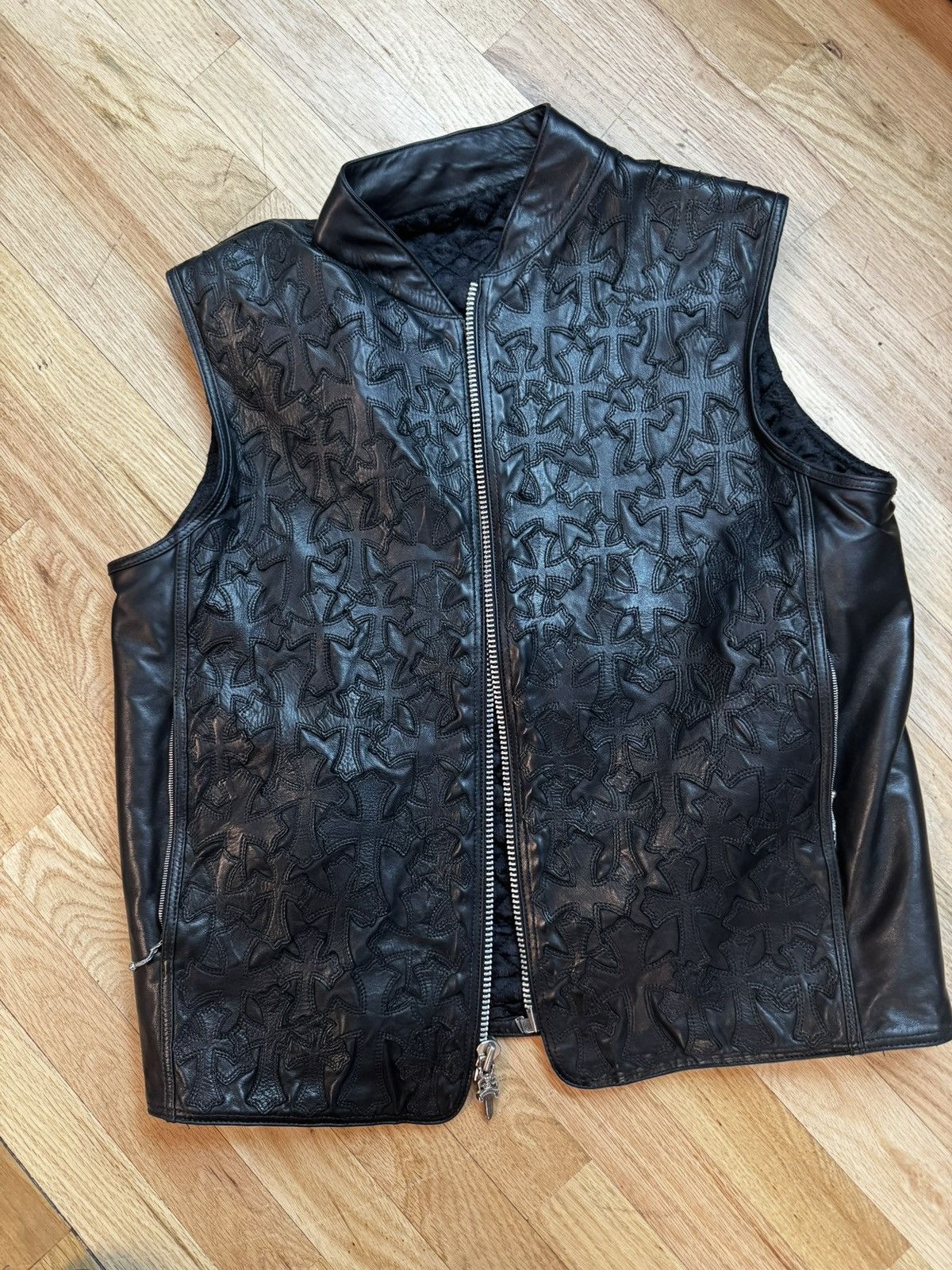 Chrome Hearts Fully loaded cross leather vest Size US M / EU 48-50 / 2 - 2 Thumbnail