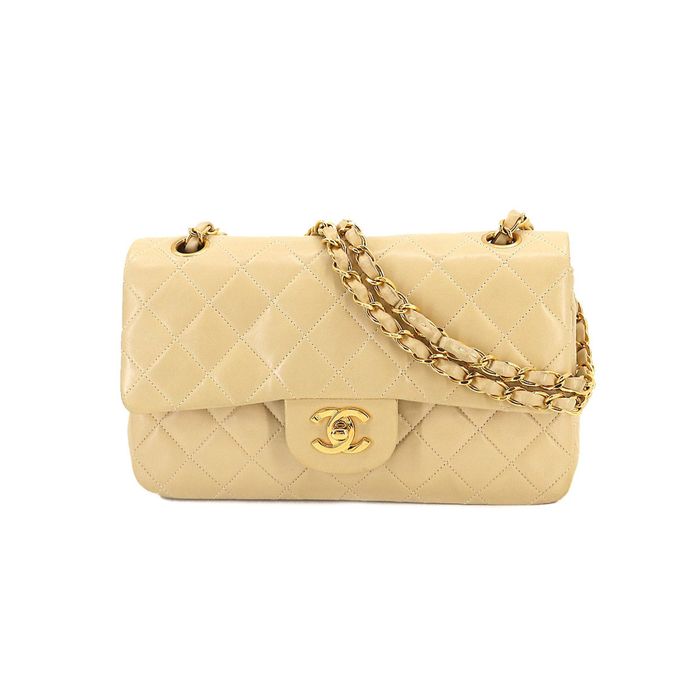 Chanel CHANEL Matelasse 23 Chain Shoulder Bag Leather Beige A01113 ...