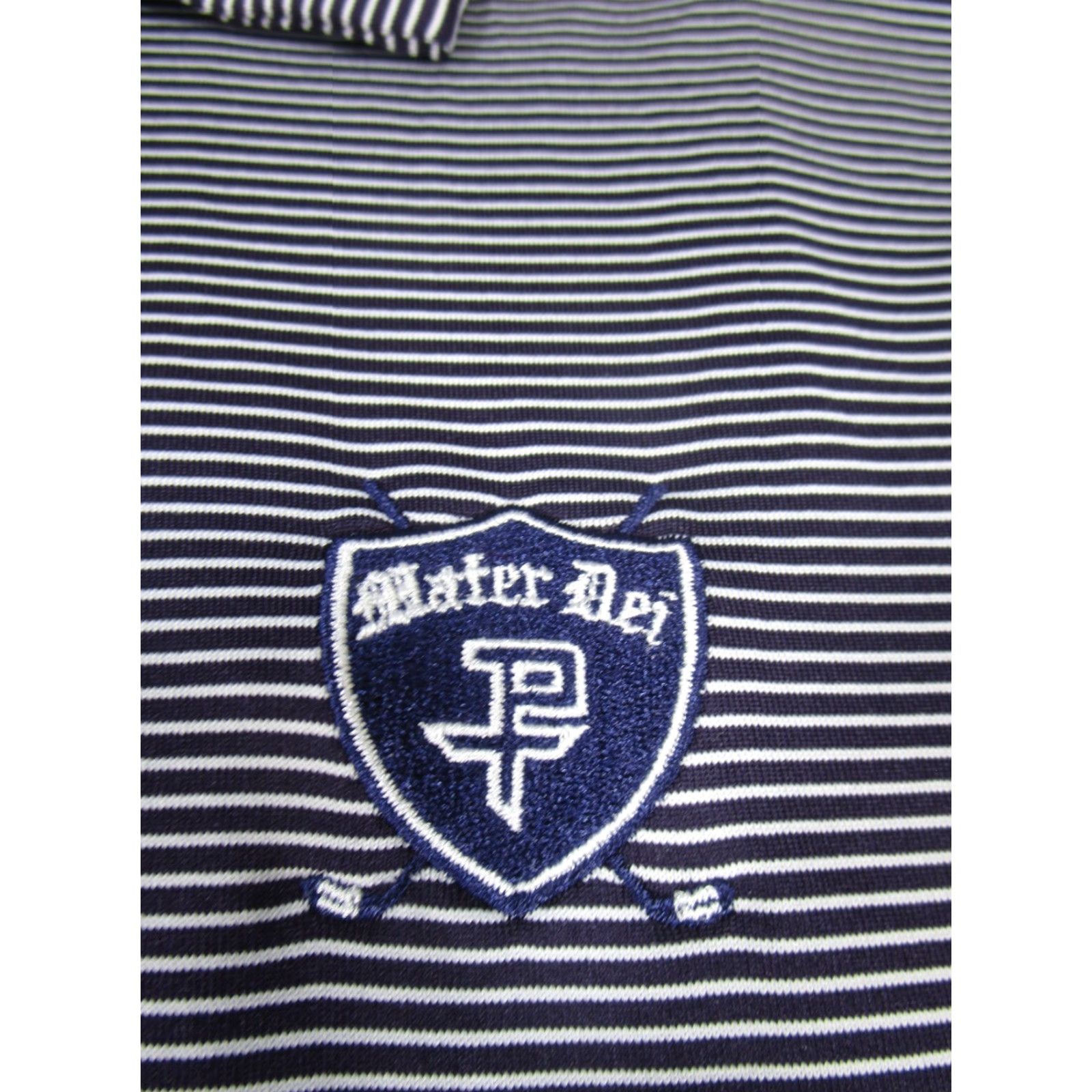 Under Armour Under Armour Polo Shirt Mens XL Navy Striped Stretch Golf Shirt Size US XL / EU 56 / 4 - 3 Thumbnail