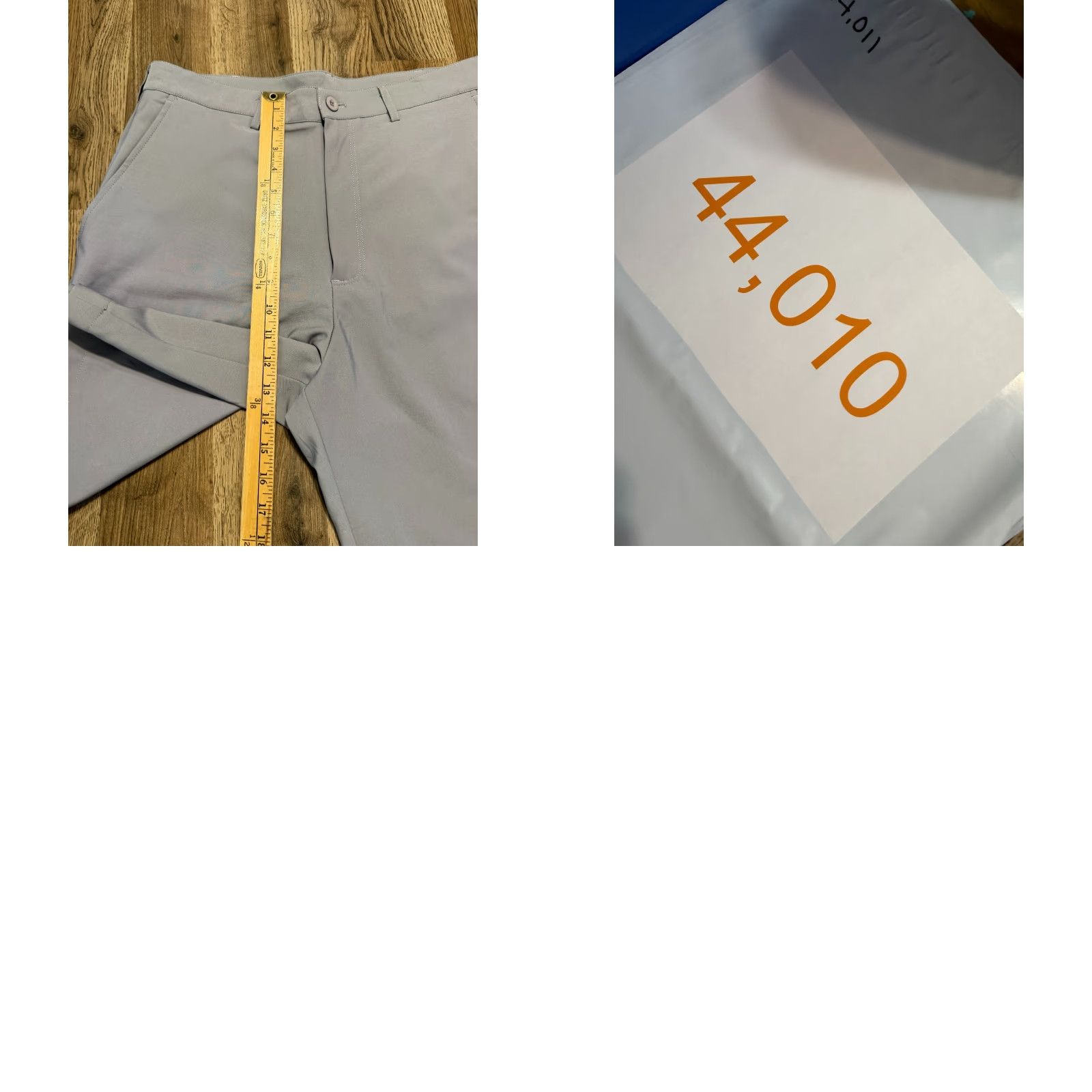 Vintage Page & Tuttle Shorts Men's 34 Gray Flat Front Chino Shorts Pockets Size US 34 / EU 50 - 9 Thumbnail