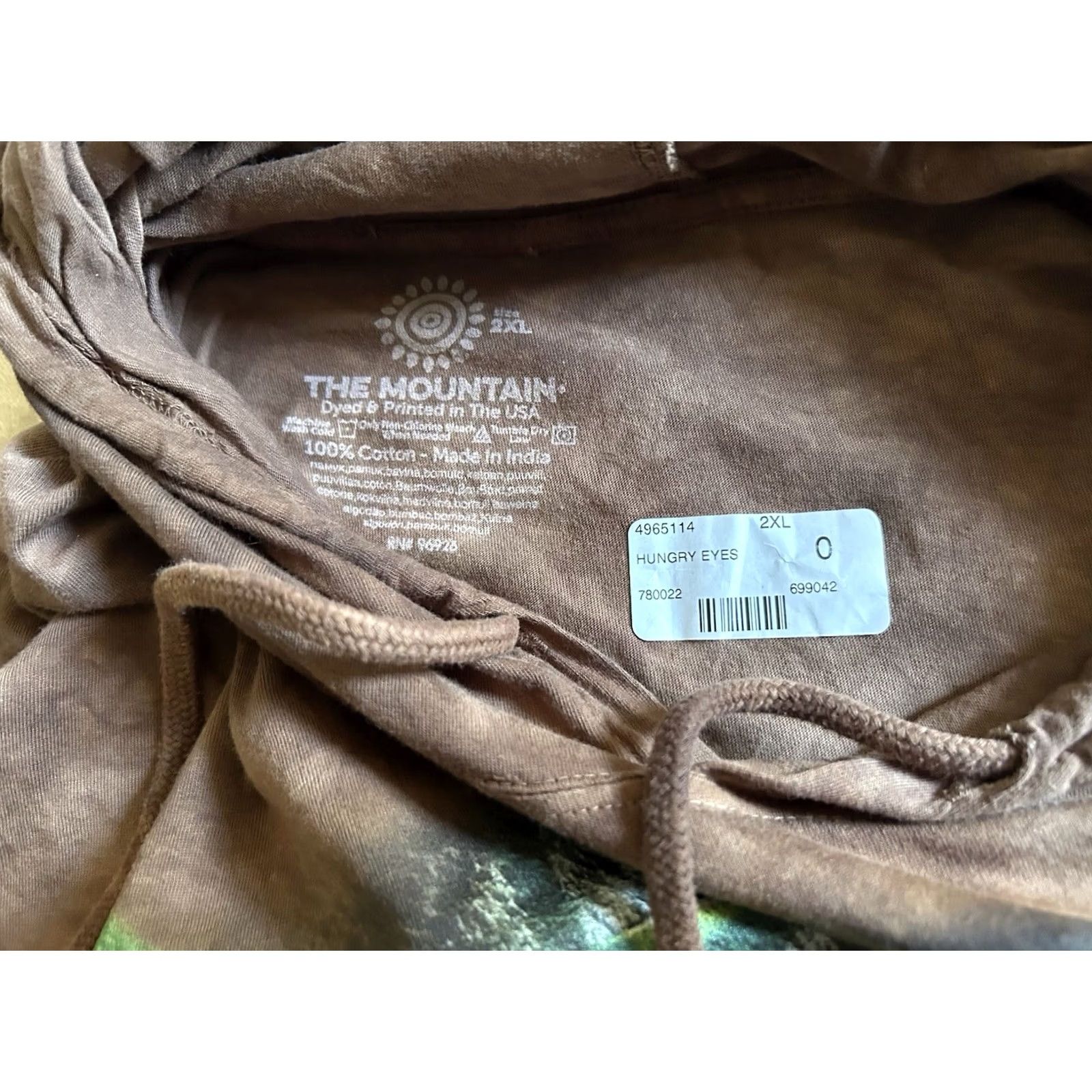 The Mountain The Mountain Hungry Eyes Hooded Light Weight Long Sleeve Shirt Size 2XL NWT Size XXL / US 16-18 / IT 52-54 - 4 Thumbnail
