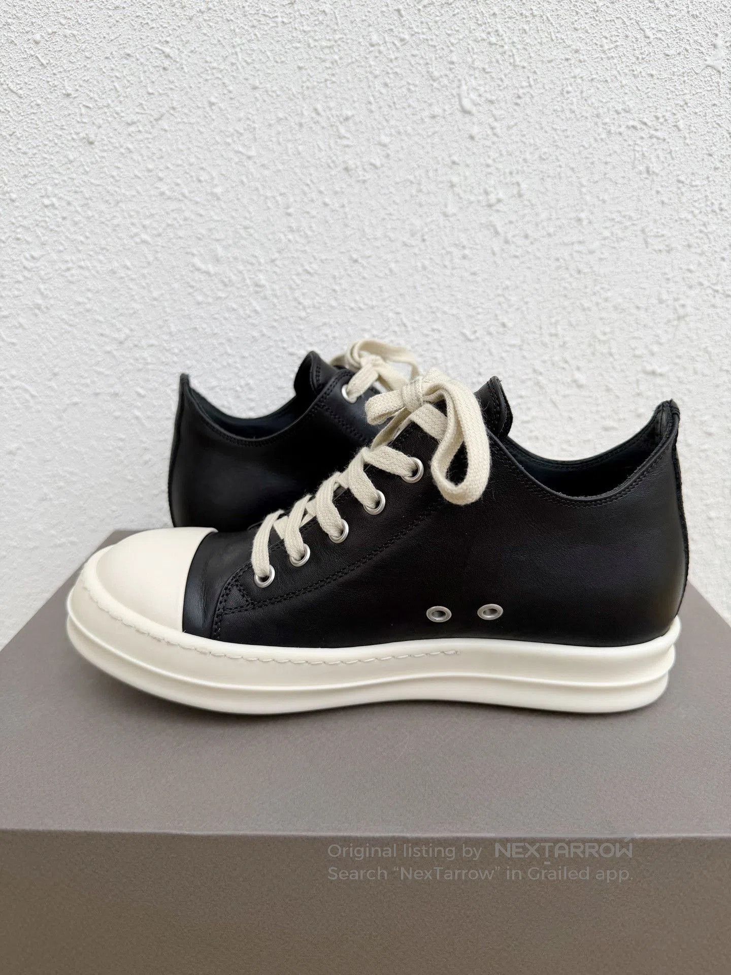 Rick Owens Rick Owens x Converse Women Leather Low-Top. Size US 6 / IT 36 - 6 Thumbnail