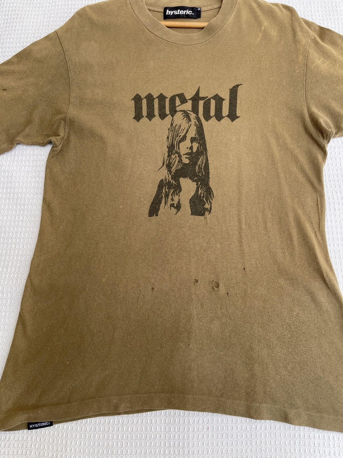 Hysteric Glamour Rare🔥Vtg HYSTERIC GLAMOUR METAL Faded Brown Tee Size US M / EU 48-50 / 2 - 12 Thumbnail