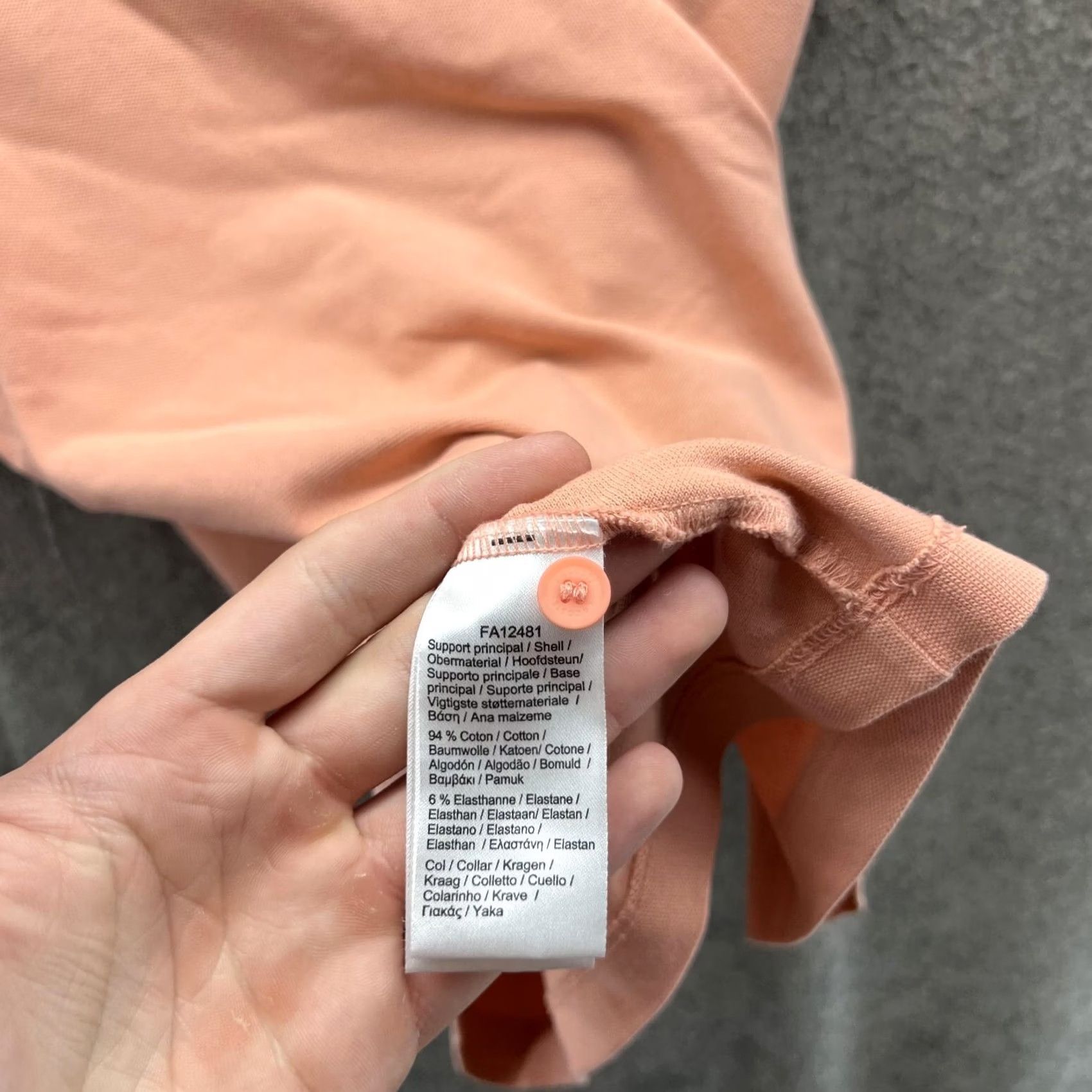 Lacoste VINTAGE Lacoste Polo Shirt Women Large Peach Orange Casual Cotton Slim Fit Preppy Logo Shirt Womens Boys Girls Mens Size L / US 10 / IT 46 - 3 Thumbnail