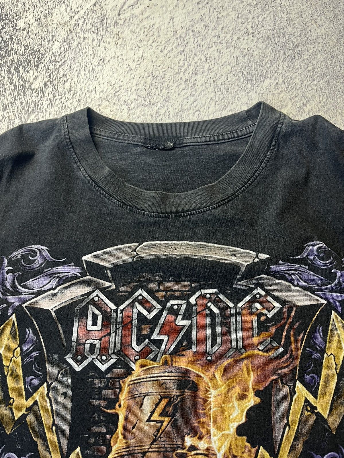 AC/DC Vintage Rare AC/DC Hells Bells Rock Band T Shirt Size US XL / EU 56 / 4 - 12 Thumbnail