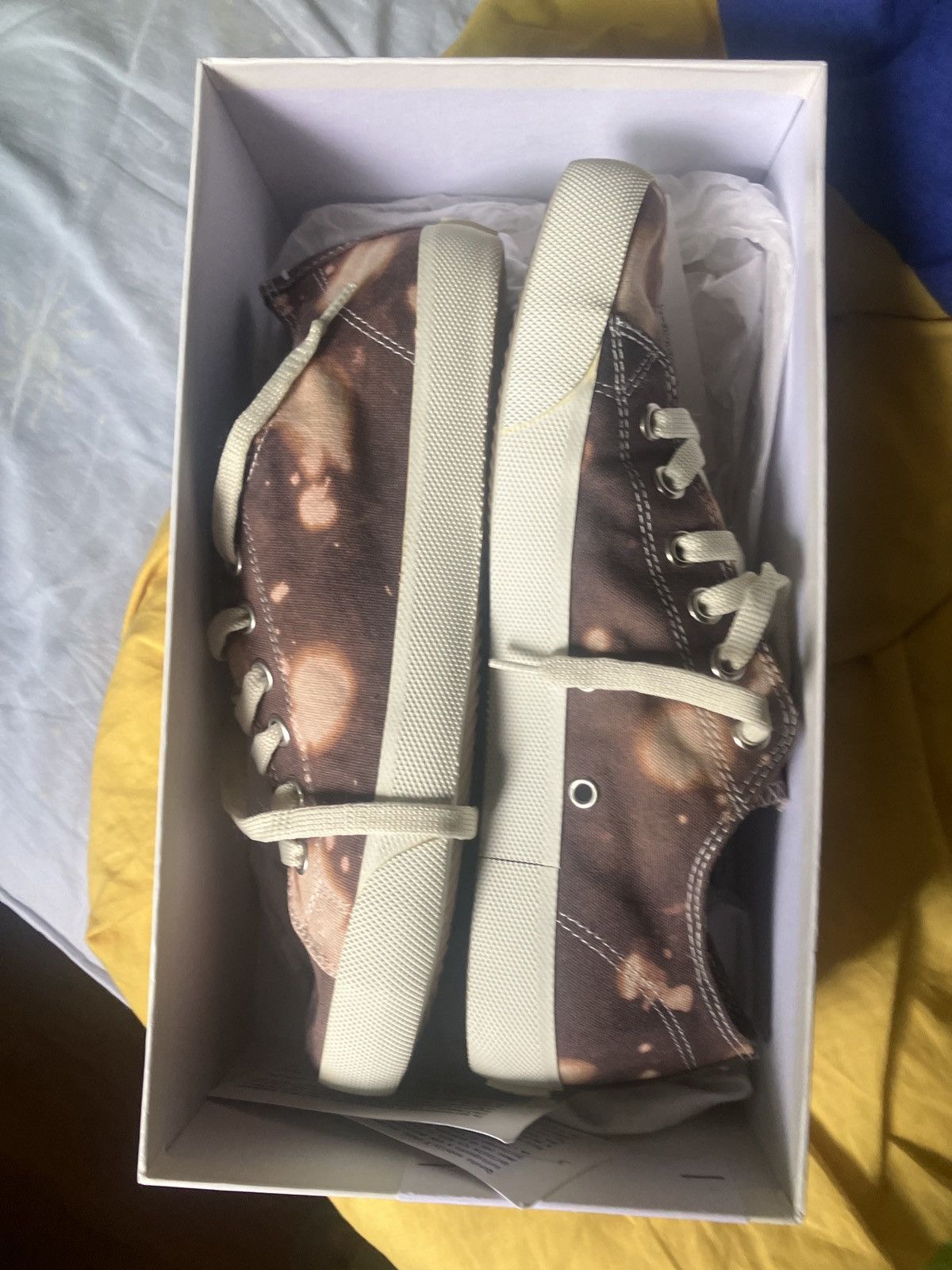 Maison Margiela Maison Margiela 20SS Tabi Tie Dye Pattern Low-cut Sneakers Size US 8 / EU 41 - 13 Thumbnail