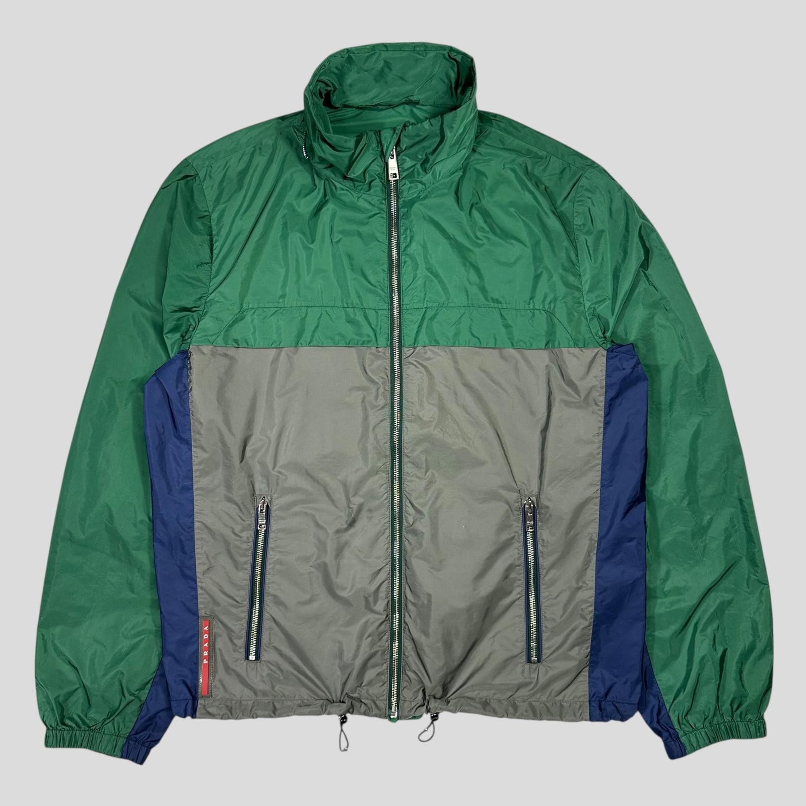 Prada Prada 2017 Logo Tri-colour Nylon Windbreaker Jacket IT50 (L) Size US L / EU 52-54 / 3 - 3 Thumbnail
