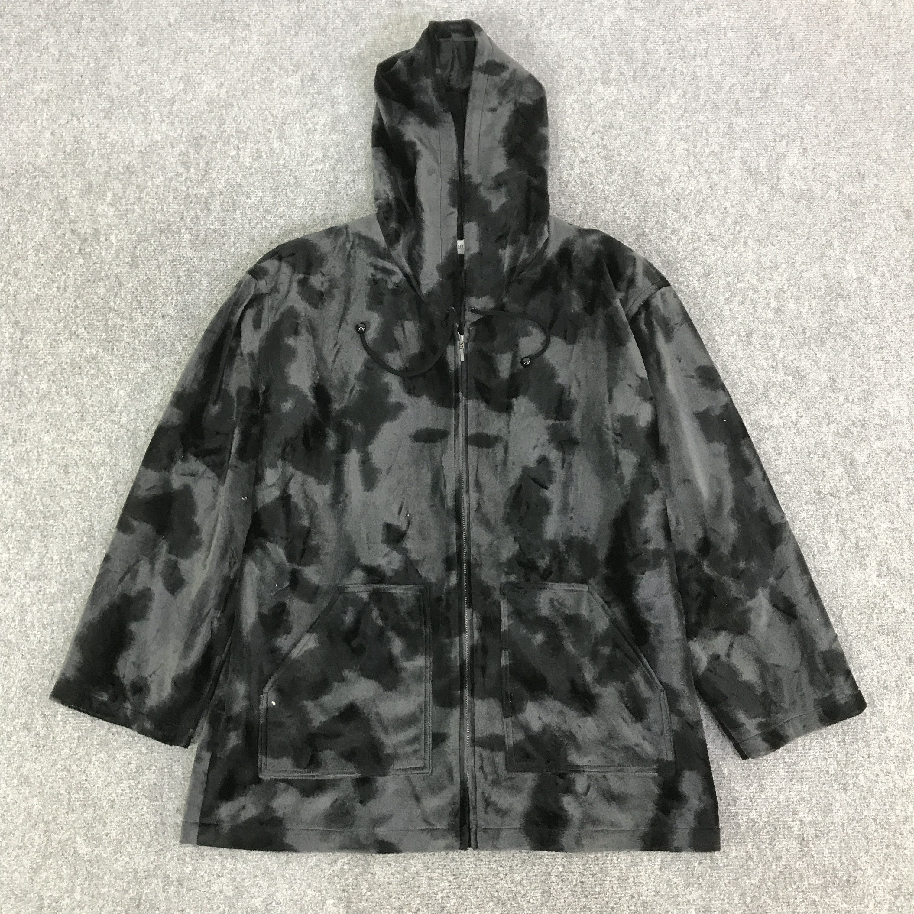 Japanese Brand VAROWDA BLACK DESIGN HOODIE WOMAN JACKET K123B3 Size US M / EU 48-50 / 2 - 1 Thumbnail