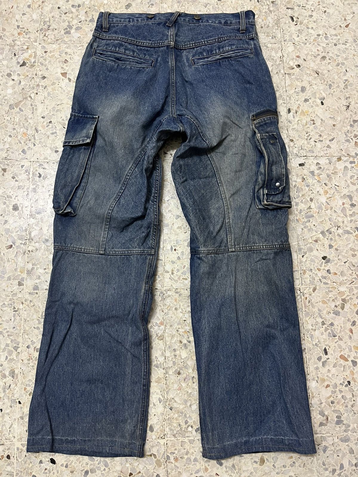 PPFM Japanese brand baggy PPFM Style Cargo Multipocket Denim Size US 31 - 2 Thumbnail