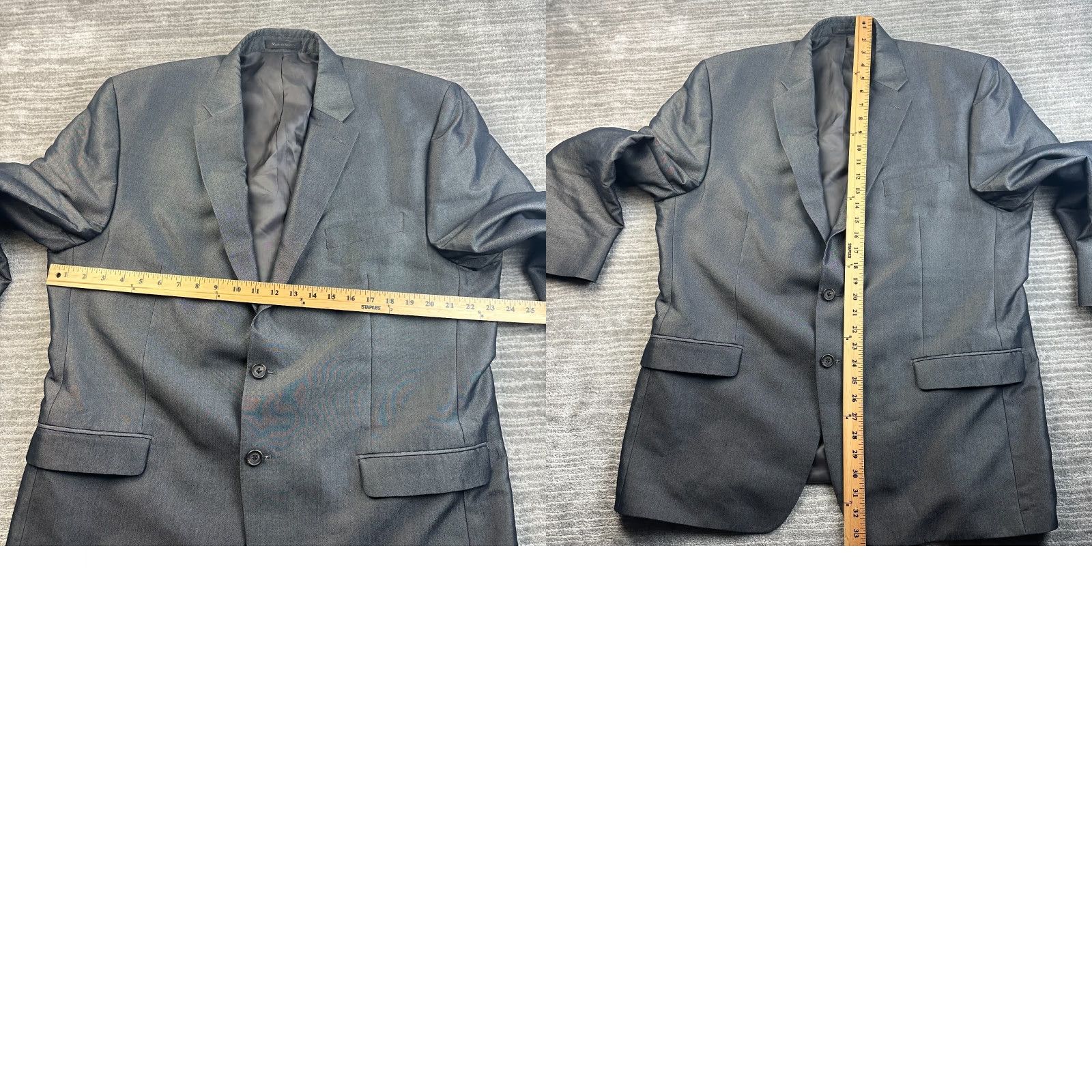 Ralph Lauren Ralph Lauren Blazer Mens 46R Gray 2 Button Sport Coat Size 46R - 9 Thumbnail