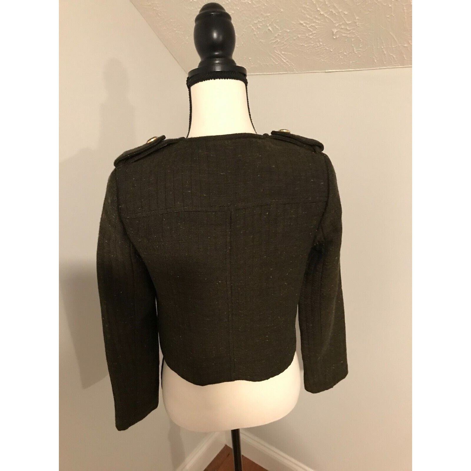 Anthropologie Anthropologie Cartonnier Brigade Brown Tweed Blazer - 2 NWT Size XS / US 0-2 / IT 36-38 - 4 Thumbnail