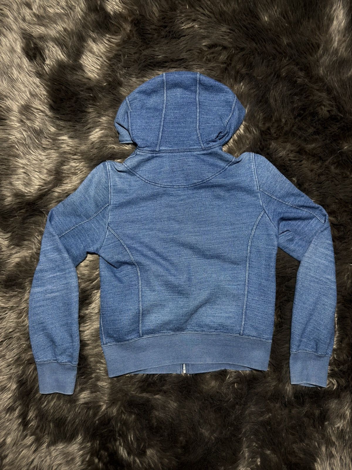 Junya Watanabe AD19 Diagonal Zip Denim Hoodie Size US S / EU 44-46 / 1 - 8 Thumbnail