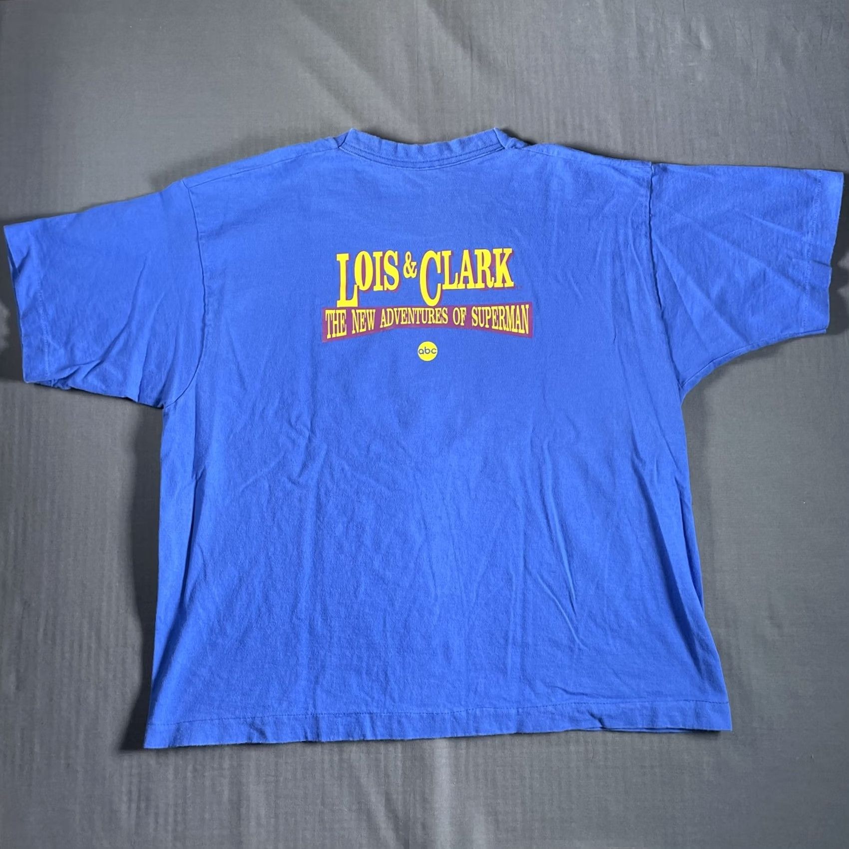 Fruit Of The Loom VINTAGE Superman Shirt Mens XL Blue Lois & Clark Promo tee DC Comics TV Show 90s Size US XL / EU 56 / 4 - 7 Thumbnail