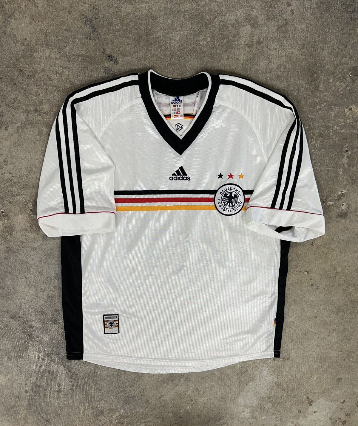 Adidas × Vintage Vintage Adidas 1998 Germany Soccer Jersey Kit Maglia RARE Size US XL / EU 56 / 4 - 1 Thumbnail