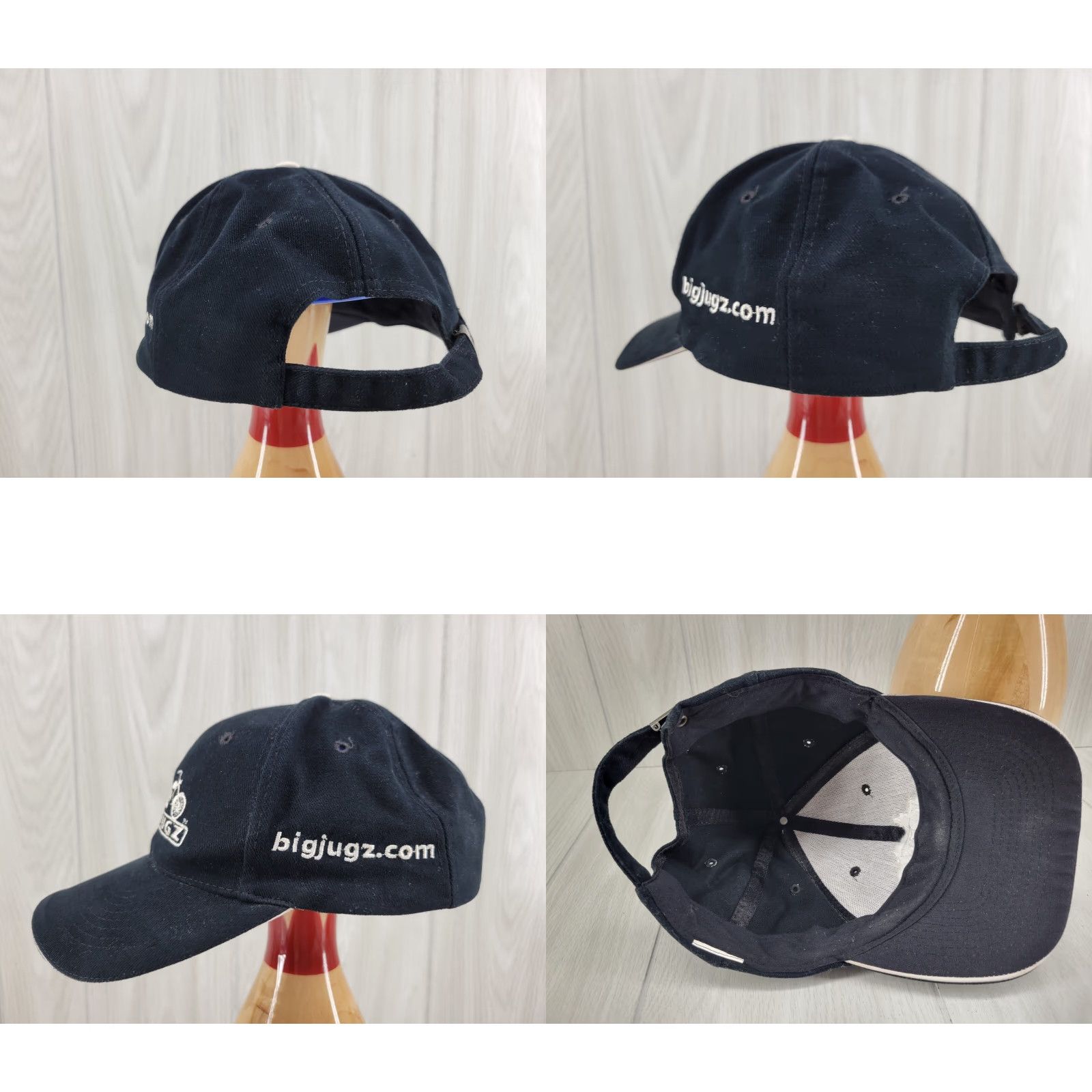 Vintage Big Jugz Biker Hat Baseball Cap Mens One Size Black Christmas Size ONE SIZE - 8 Thumbnail