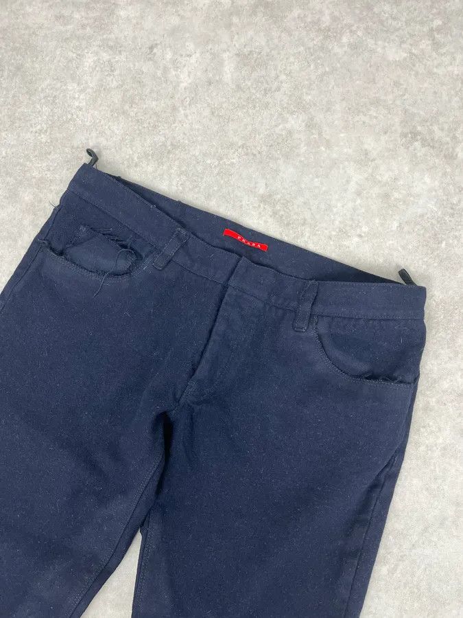 Prada 2000s Prada Navy Wool Minimalist Pants Size US 34 / EU 50 - 5 Thumbnail