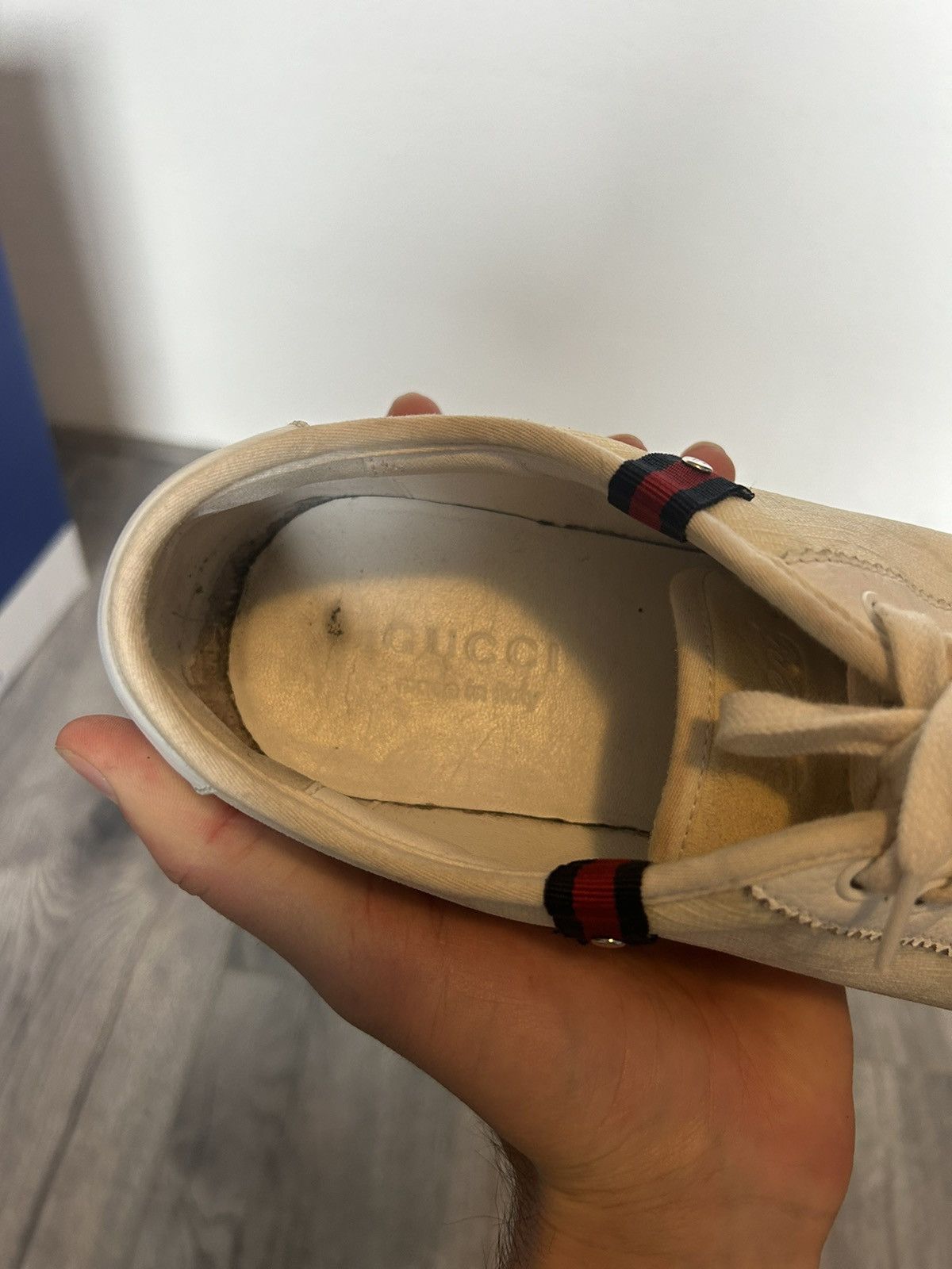 Gucci Gucci Off-White Monogram Low-Top Sneakers - Size 9 G Size US 9 / EU 42 - 9 Thumbnail