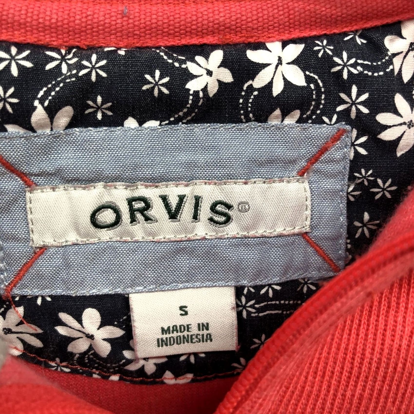Orvis Orvis 1/4 Zip Sweater Womens S Pink Floral Cuff Cotton Blend Mock Neck Pullover Long Sleeve Casual Size S / US 4 / IT 40 - 5 Thumbnail