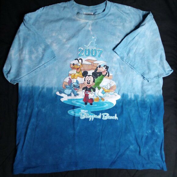 Disney Disney Blizzard Beach 2007 Tie Dye T-Shirt Size US XXL / EU 58 / 5 - 2 Thumbnail